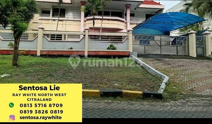 For sale 630 sqm Zero House on Darmo Harapan 1 Main Road Surabaya, Strategic Location in front of Tiera Soho, Hokky Fruit Supermarket.