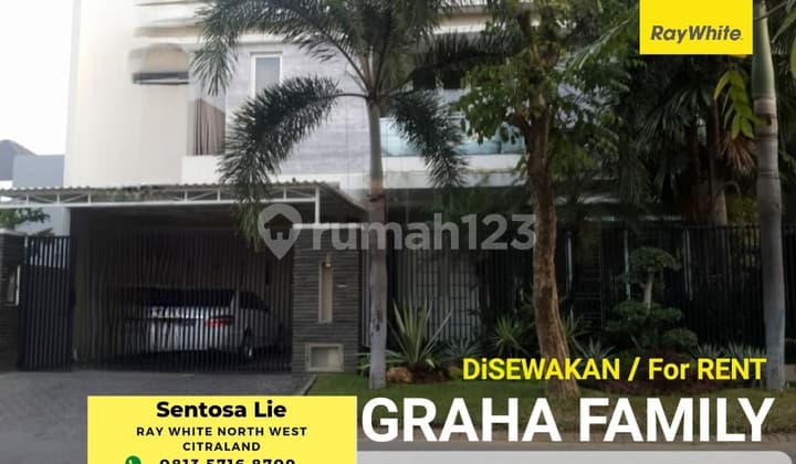 Disewakan Rumah Graha Family Full Furnished Dekat Pakuwon Mall, Citraland, Royal Residence, Dian Istana