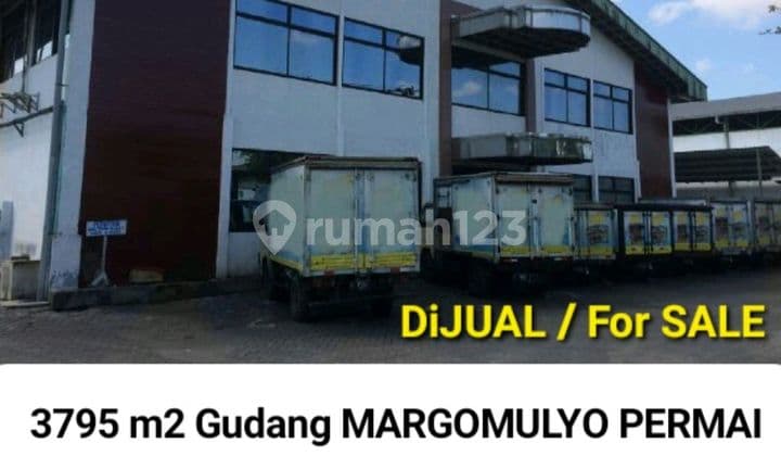 Dijual 3795 M2 Gudang Margomulyo Permai Surabaya- Akses Truk Kontainer Dekat Kalianak,Greges, Tandes, Akses Tol -Kantor 2 Lantai - Parkiran Luas - Surat SHM - Bebas Banjir