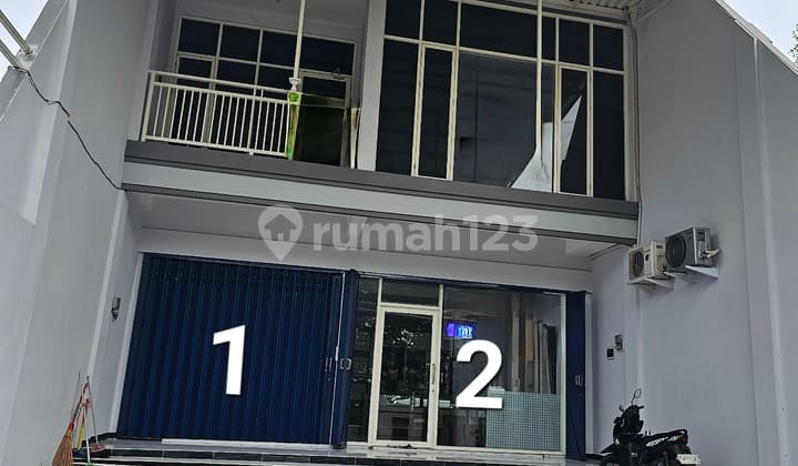 For Sale / For Rent 2 Adjacent Shophouses on Raya Wiyung Street, Surabaya - Zero Road Frontage - Spacious Car Parking Suitable for All Types of Businesses