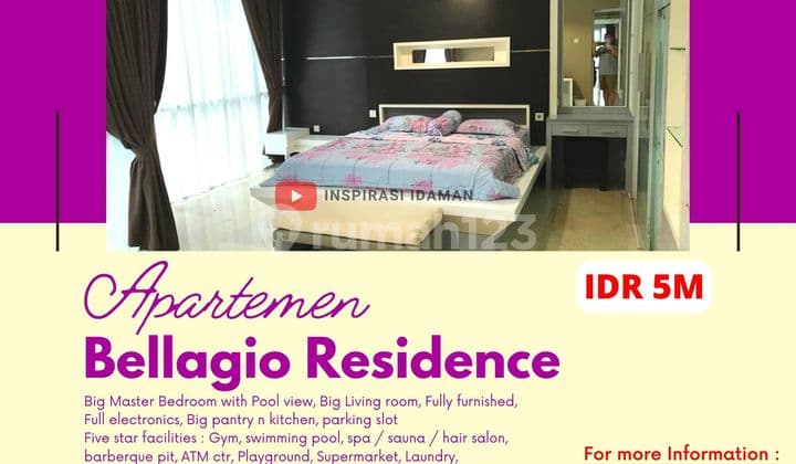 Apartemen Bellagio Residence 3Br Full Furnished Mega Kuningan