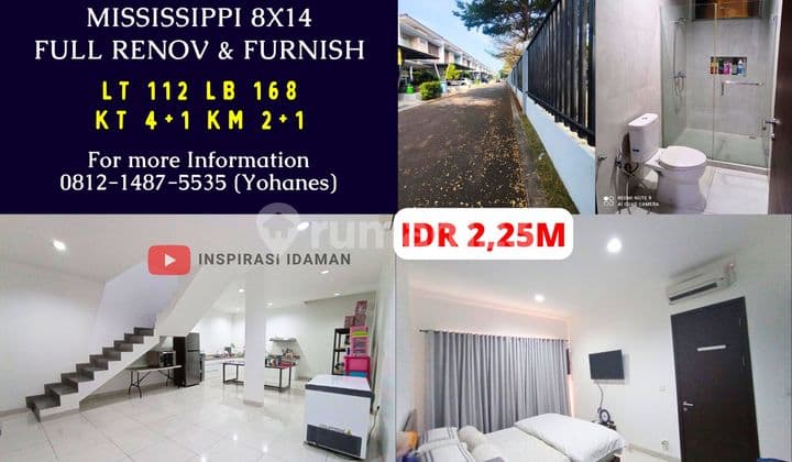Rumah Jgc South Mississippi 8X14 Full Renov & Furnish