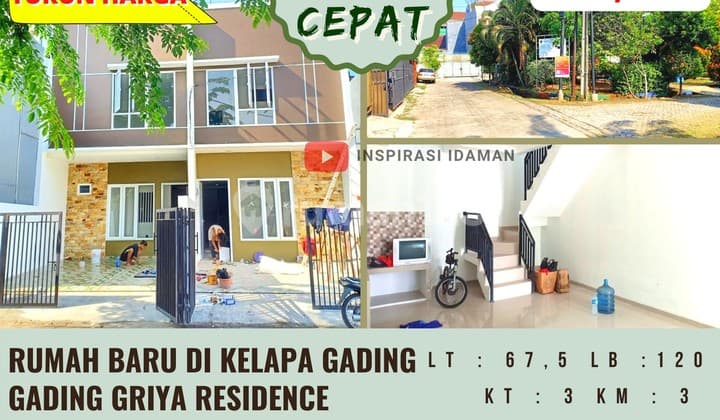 Rumah Gading Griya Residence 67.5Mtr Kelapa Gading