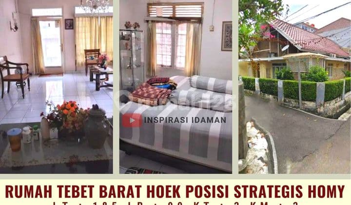 Rumah Tebet Barat Hoek 185Mtr Hitung Tanah Jalan 2 Mobil