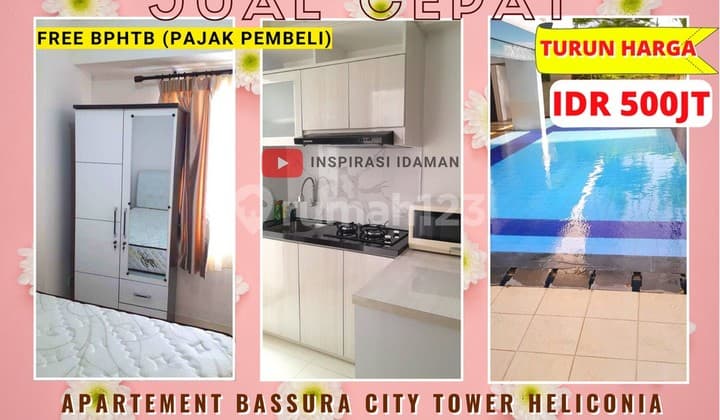 Apartement Bassura City 2Br Semi Furnish Tower Heliconia