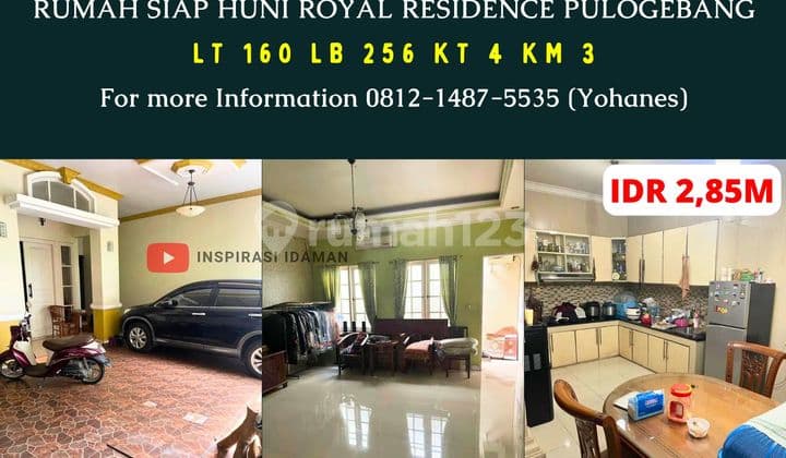 Rumah Siap Huni 160Mtr Royal Residence Pulogebang