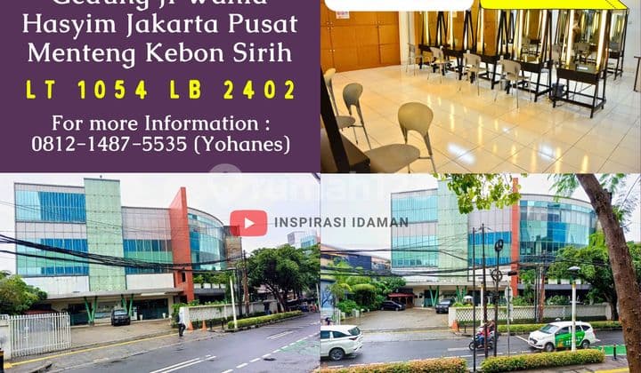 Office Building 1,054 Meters Wahid Hasyim Menteng Kebon Sirih Central Jakarta