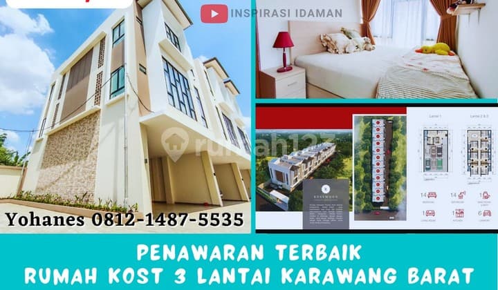 Rumah Kost Karawang Full Occupancy Omset 78Jt Per Bln 3 Lantai