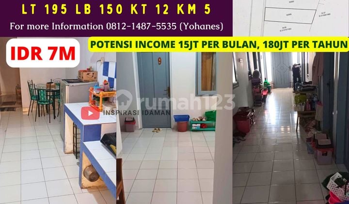 Jual Cepat Rumah Kost Setiabudi 12 Kamar Hitung Tanah