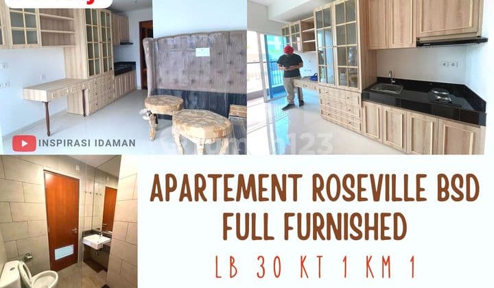 Apartement Roseville BSD 1Br Full Furnished 30M²