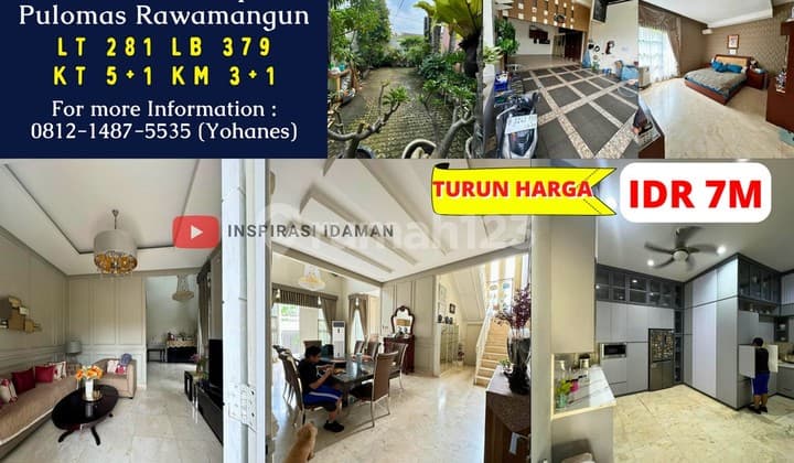Rumah Cantik 281Mtr Siap Huni Pulomas Rawamangun