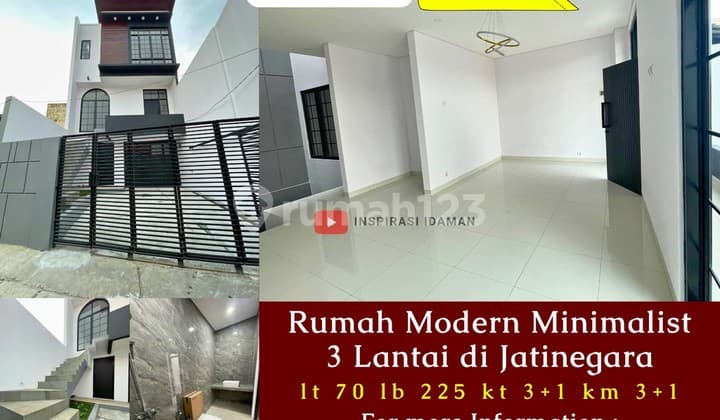 Rumah Modern Minimalist 3 Lantai di Jatinegara