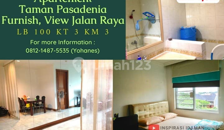 Apartement Taman Pasadenia 2+1Br Tower B Luas 100Mtr Furnis