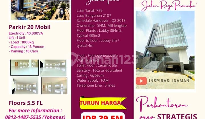 New Office Building in Strategic Area of East Jakarta