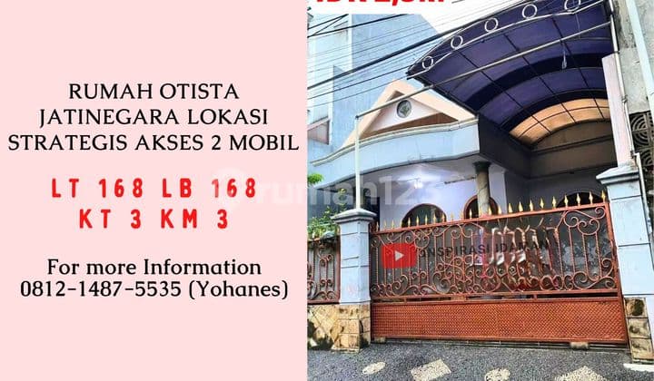 Rumah Otista Jatinegara Lokasi Strategis Akses 2 Mobil