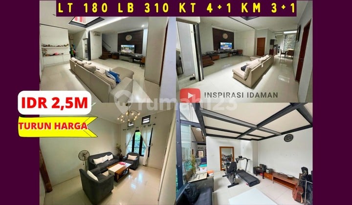 Rumah Luas 180Mtr Gema Pesona Estate Depok Dekat Stasiun Tol