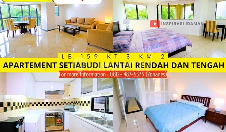 Setiabudi Apartment 3Br 159Mtr 4th Floor and 11th Floor Opposite Sky Garden