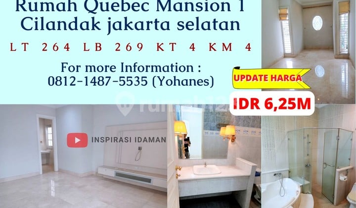 Cluster Quebec Mansion 1 Luas 264Mtr Lebak Bulus Cilandak