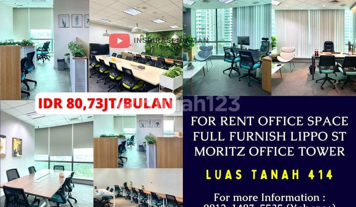 For Rent Office Space Full Furnish Lippo St Moritz Office Tower