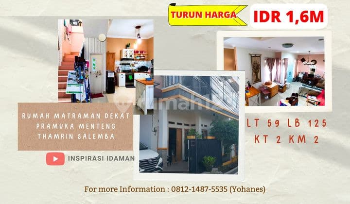 Rumah Minimalis 3 Lantai Matraman Dekat Pramuka Menteng