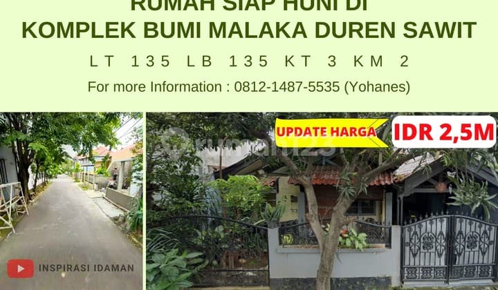 Rumah Huni di Komplek Bumi Malaka Duren Sawit