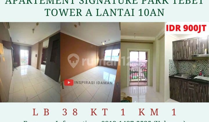 Apt Signature Park Tebet Tower A 1Br Besar Renov Tebet City View