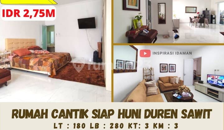 Rumah Cantik Siap Huni Duren Sawit Jaktim