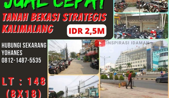 Tanah Super Strategis di Bekasi Kalimalang