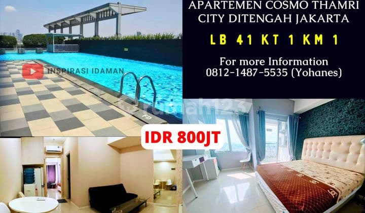 Apartemen Cosmo Terrace Thamrin 1Br Jual Butuh