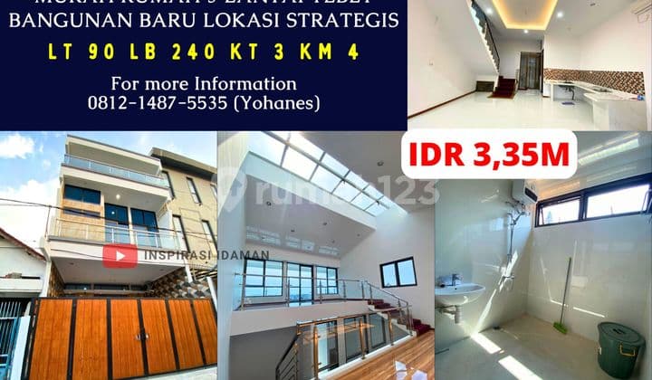 Murah Rumah 3 Lantai Tebet Lokasi Strategis Akses Jalan 1 Mobil