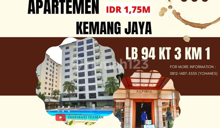 Apt Kemang Jaya Tower Alpinia Lantai 4 Full Furnished View Taman