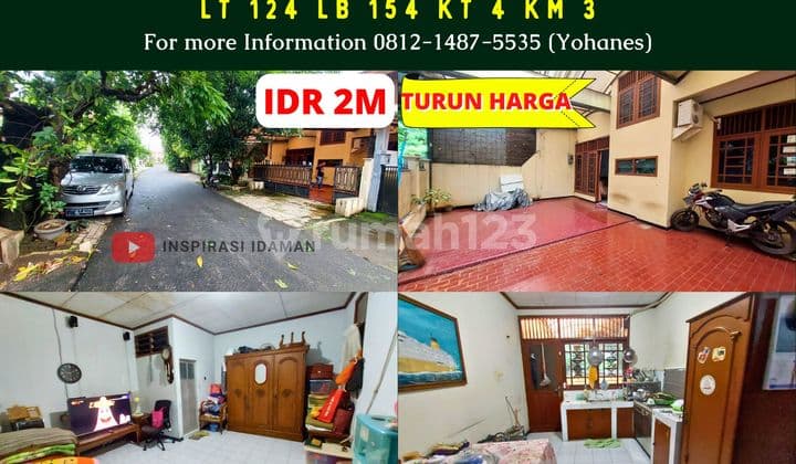 Jual Cepat Rumah Pondok Kelapa Akses 2 Mobil Dekat Kalimalang