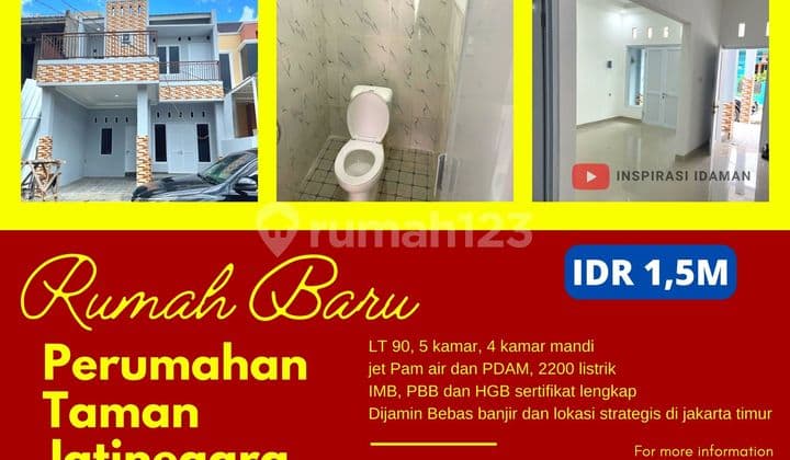 Rumah Baru Perumahan Taman Jatinegara Lokasi Strategis