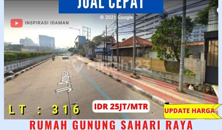 Rumah Tua Area Gunung Sahari Raya Zona Komersial K1 8 Lantai