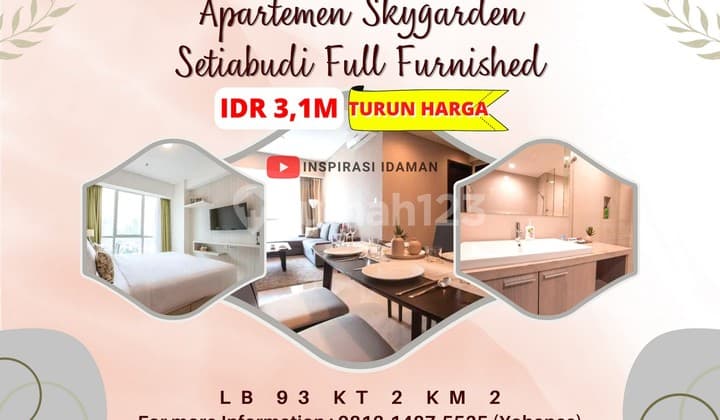 Skygarden Setiabudi 2Br Lantai 35 Full Furnished