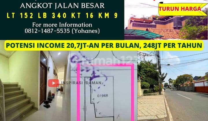Kost 16 Kamar Johar Baru Lewat Angkot Jalan Besar