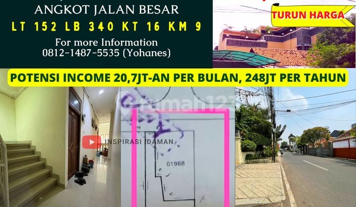 Kost 16 Kamar Johar Baru Lewat Angkot Jalan Besar