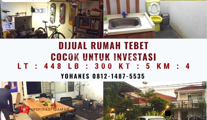 Rumah Tebet Timur 448Mtr Jalan 3 Mobil Bagus Utk Usaha