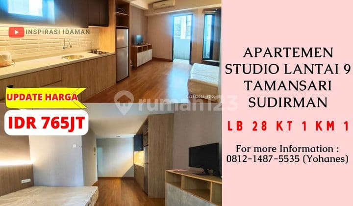 Apartemen Tamansari Sudirman Studio 28Mtr Lantai 9