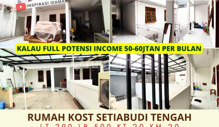 Rumah Kost 21Kt 3 Lantai Setiabudi Tengah Jaksel Jalan Utama