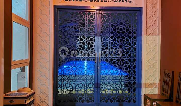 For Sale Cheap 2-Story Villa with Swimming Pool Featuring Moroccan Building Design in Sentul City!