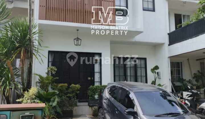 Dijual Rumah 2Lt Fully Furnish Cantik Apik& Homy Siap Huni di Nusa Loka Bsd