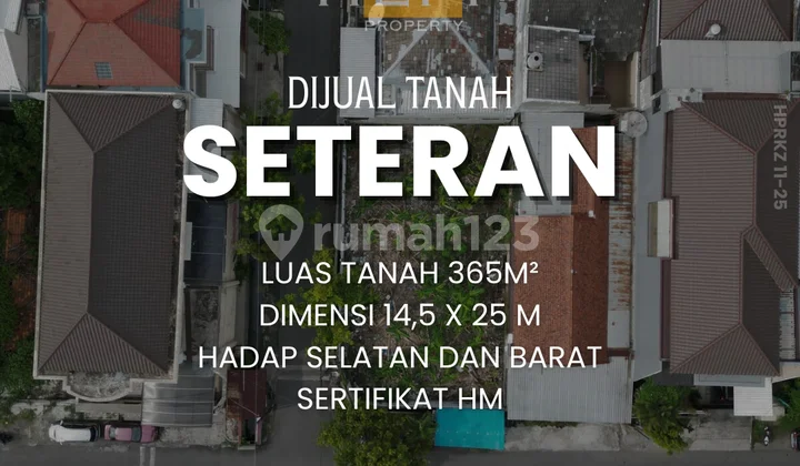 Dijual Tanah Seteran dekat Tentrem Mall Semarang Tengah, Semarang Dijual Tanah Seteran dekat Tentrem Mall Semarang Tengah, Semarang