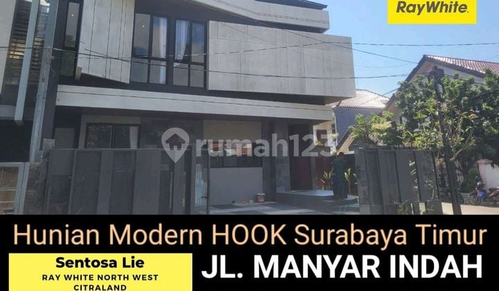 3 Milyaran Rumah Baru Hook Manyar Indah Surabaya Timur Dekat Manyar Rejo, Manyar Tirtoyoso, Manyar Tirtoasri, Hokky Merr, Galaxy Mall