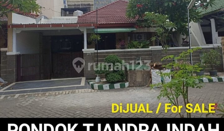 Dijual Rumah Pondok Tjandra Indah Wadungasri Dekat Akses Tol, Rs Mitra Keluarga, Sekolah Petra