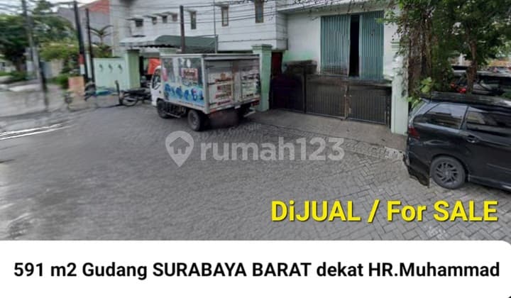 Dijual 591 M2 Gudang Darmo Permai Timur Surabaya Barat Dekat Hr Muhammad, Pakuwon Mall, Tol Satelit