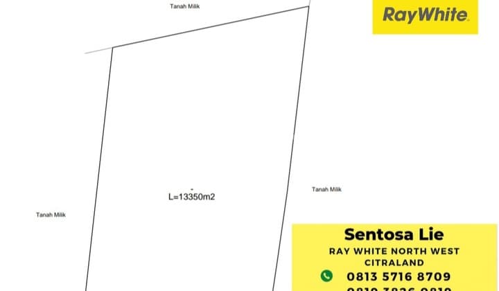 Murah Dijual 1.4 Ha Tanah Jembrana Bali - Desa Perancak - Negara Jembrana Bali Strategis Dekat Area Wisata - Surat SHM - Ada Akses Jalan