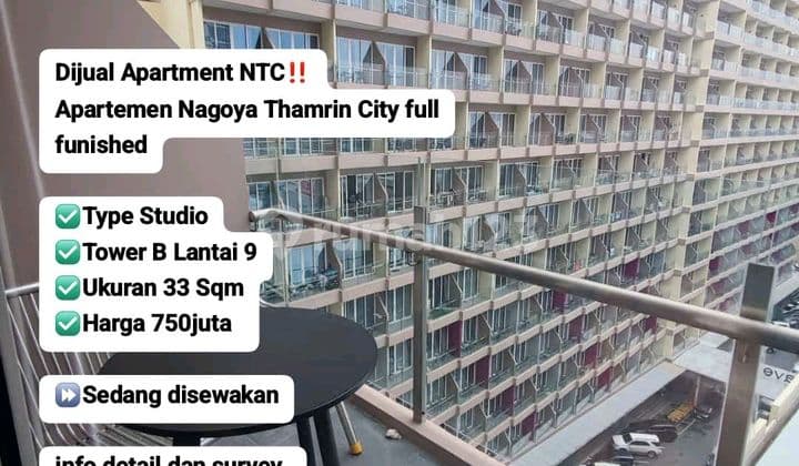 Dijual Apartmen Nagoya Thamrin City