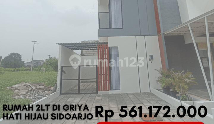 Rumah Baru 2lt Bonus Balkon 500 Juta di Perumahan Candi Sidoarjo