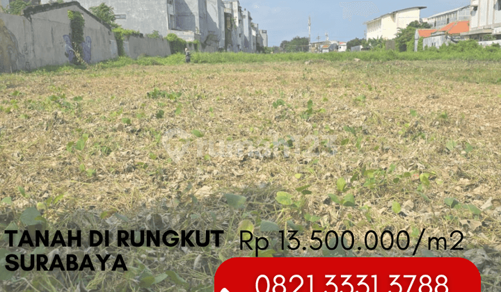 Dijual Cepat Tanah 6.800M2 Lokasi 0 Jalan Raya di Kali Rungkut Surabaya